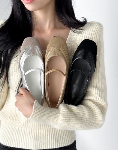 [소가죽] 마들렌 메리제인 플랫 2cm (927X5)